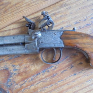54 Bore Boxlock Over and Under Flintlock Pistol