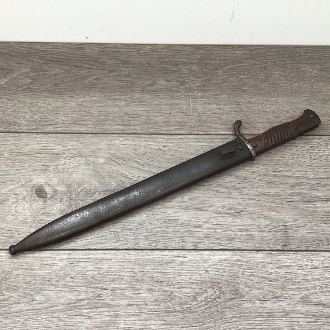WW1 German 98 05 Sawback butcher bayonet 1915 dated by Simson Co Suhl