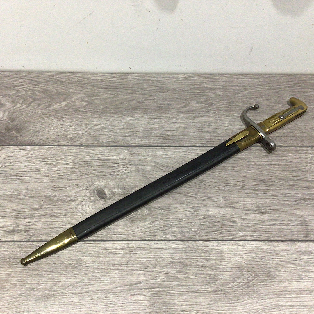 Rare South African (ovs) Transvaal Model 1896 sawback bayonet by Simson Co Suhl