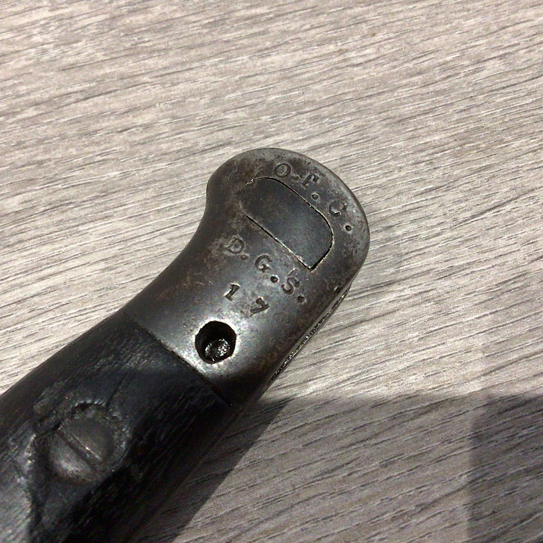 WW1 British 1907 Smle bayonet by Sanderson marked O.T.C D.G.S - Image 2