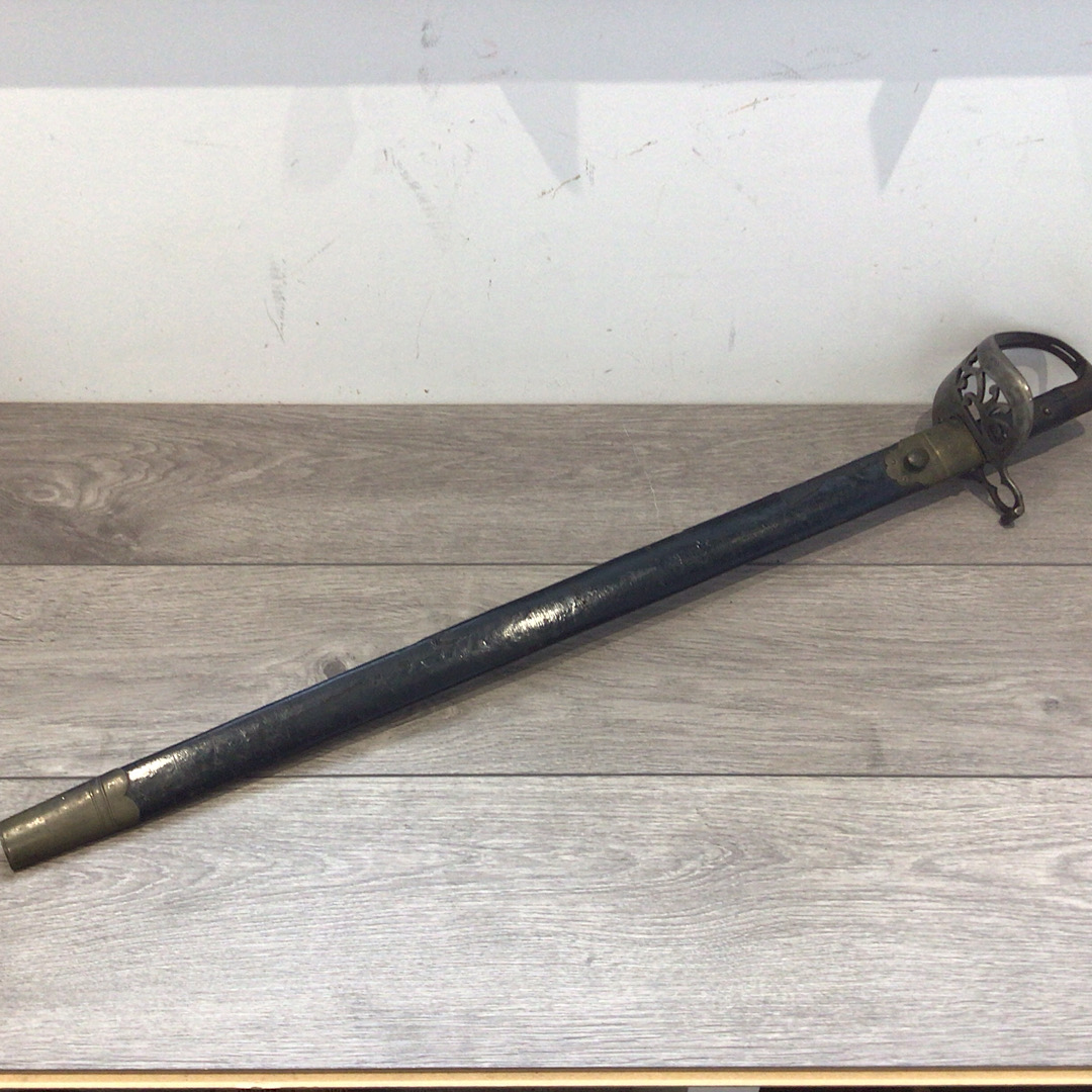 Rare Jacobs Full basket hilt sword bayonet stamped S&S Swinburn & Sons
