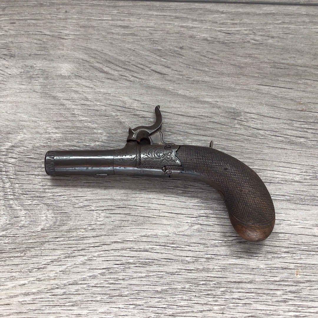 Very Nice 40 Bore Turnoff pocket pistol by H Nock of London