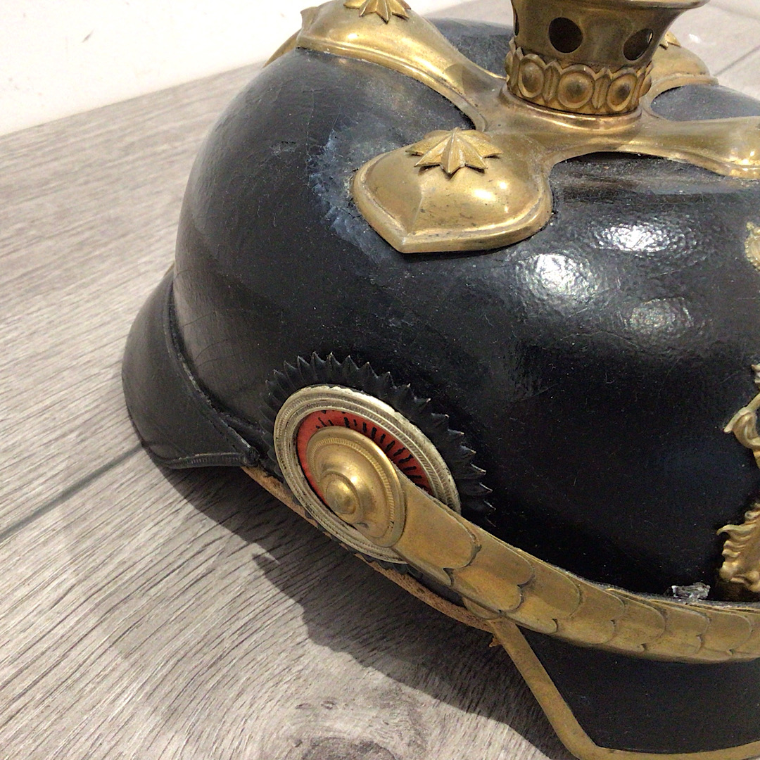 Bavarian Reservist Officers Pickelhaube with Awes-Marke paper label - Image 3