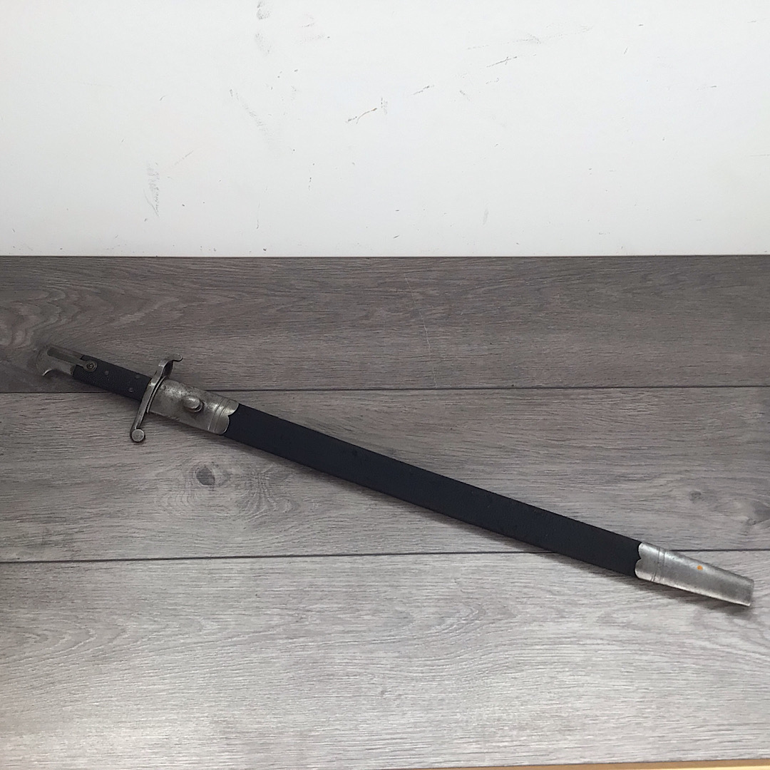 Scarce British 1855 Pattern Volunteer steel Hilted Lancaster bayonet
