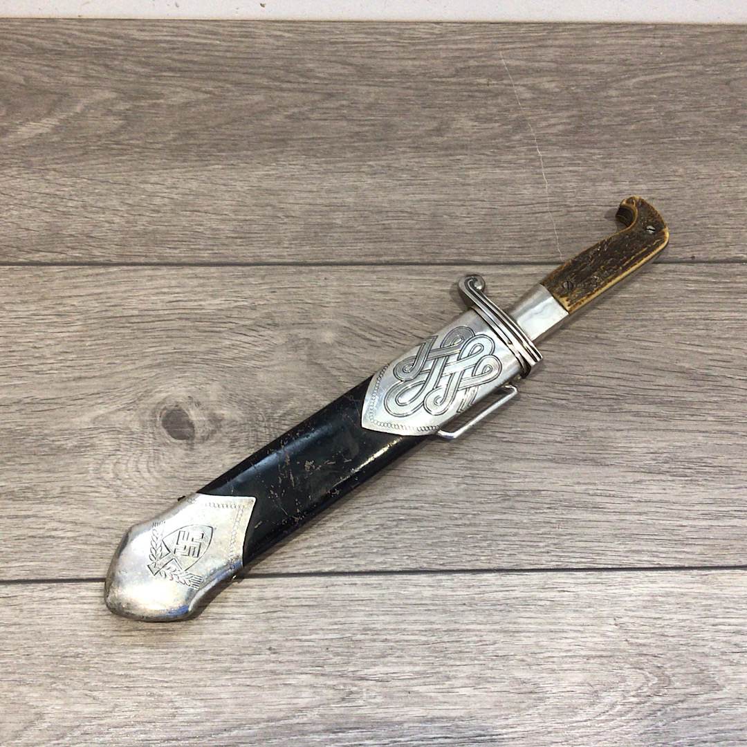 Rare Early Full Stag grip Rad Hewer dagger by Carl Eickhorn