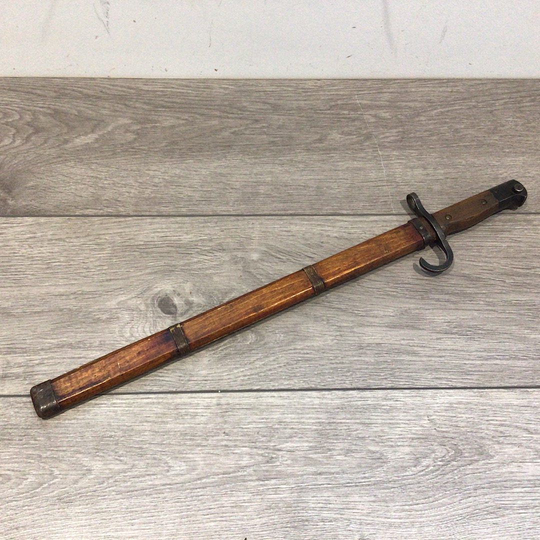 Japanese Arisaka type 30 bayonet Matsushita Kinzoku KK Arsenal in Rare Jinsen scabbard