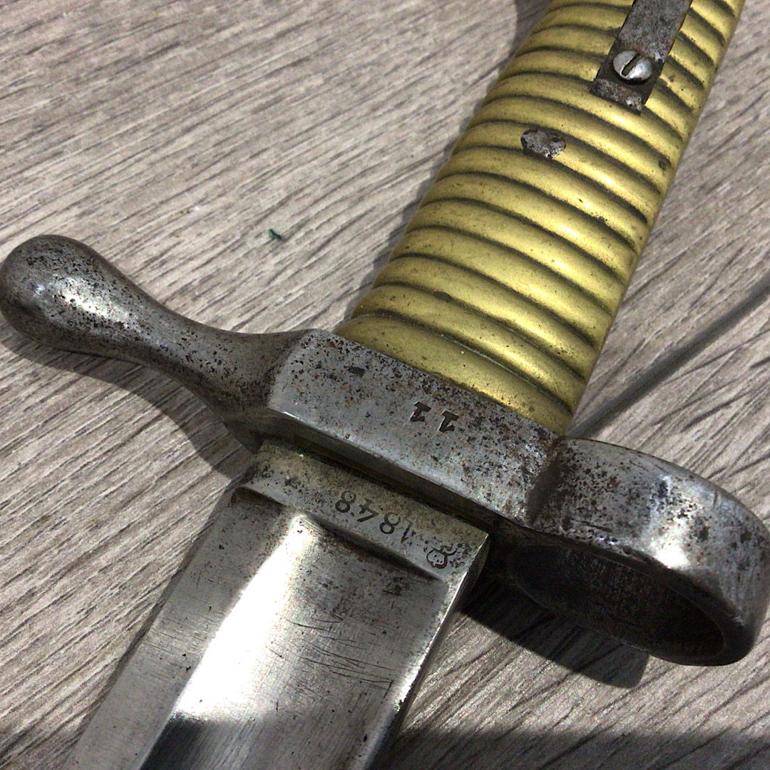 Belgium M1848 Thouvenin Douane customs carbine bayonet - Image 11