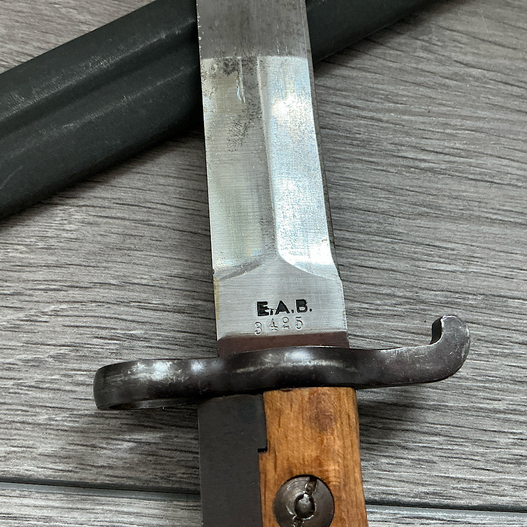 Norwegian M1944 Krag Jorgensen bayonet 1 off 4600 matching numbers - Image 8