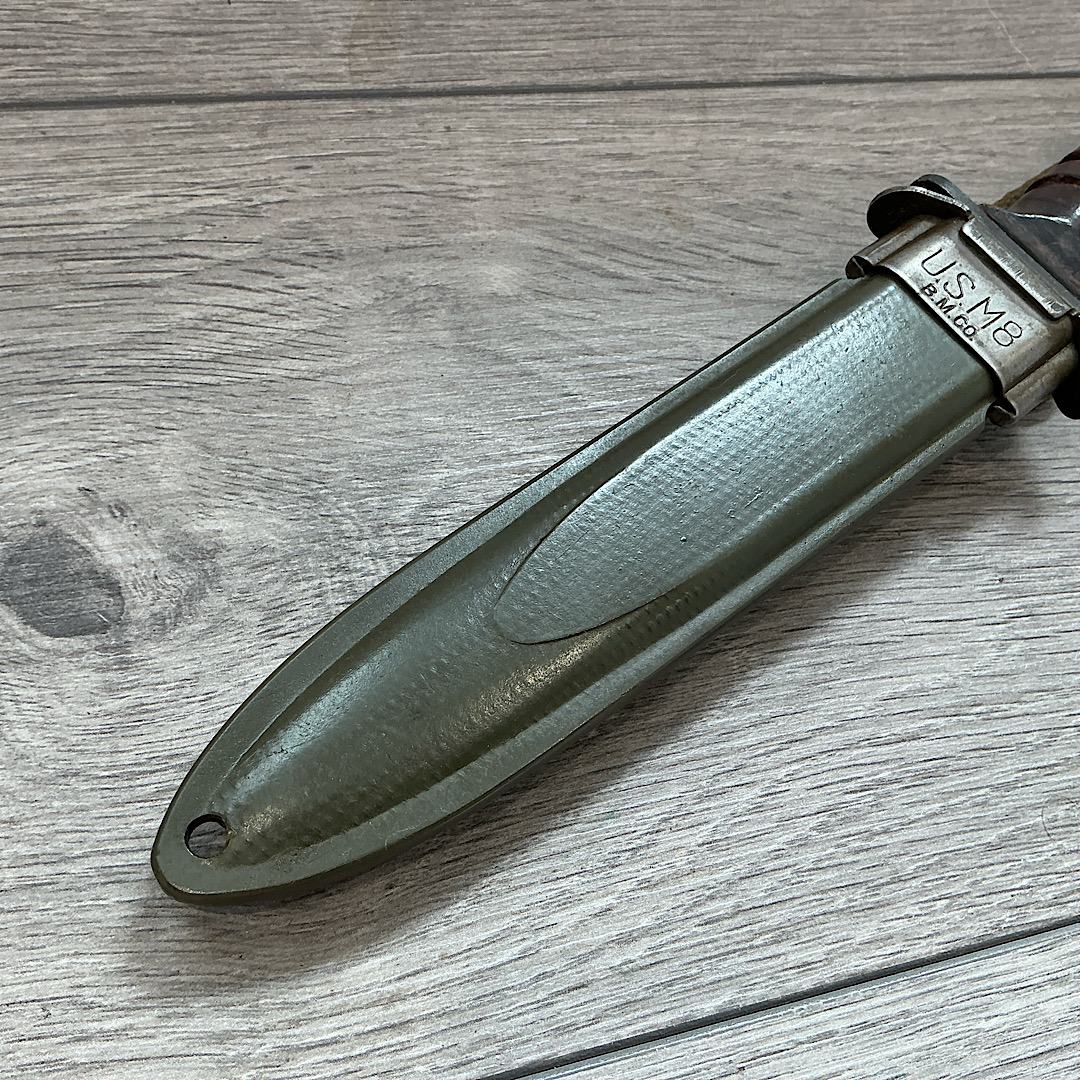 WW2 U.S M3 Fighting knife by Camillus cross guard stamped - Image 4