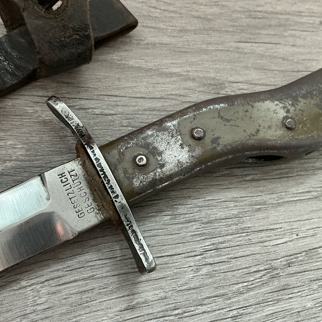 WW1 German Crank handle Demag fighting knife/Bayonet - Image 10