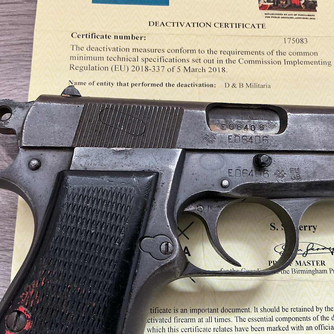 Deactivated Browning 9mm Hi Power - Image 3
