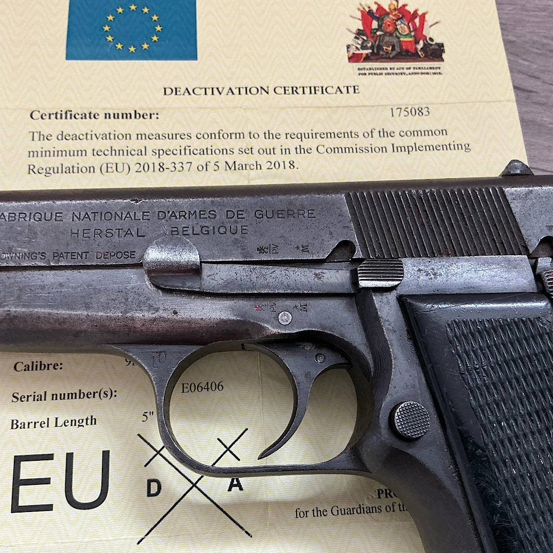 Deactivated Browning 9mm Hi Power - Image 6