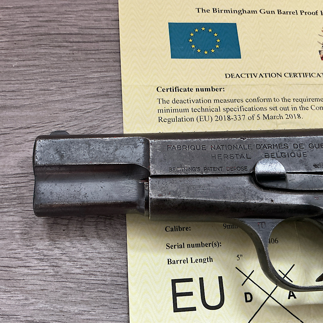 Deactivated Browning 9mm Hi Power - Image 7