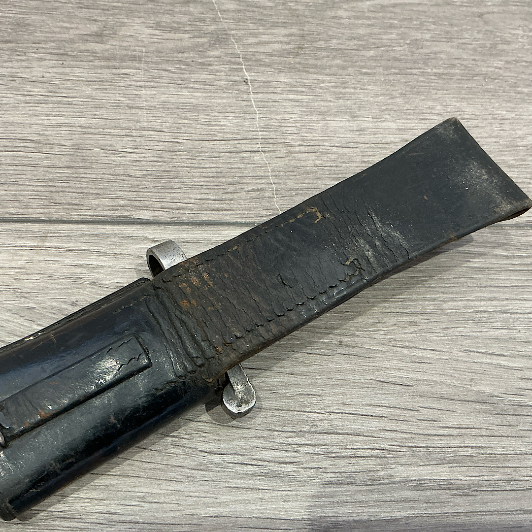 1903 bayonet 3rd Cheshire unit marked in Indian manufactured scabbard - Image 6