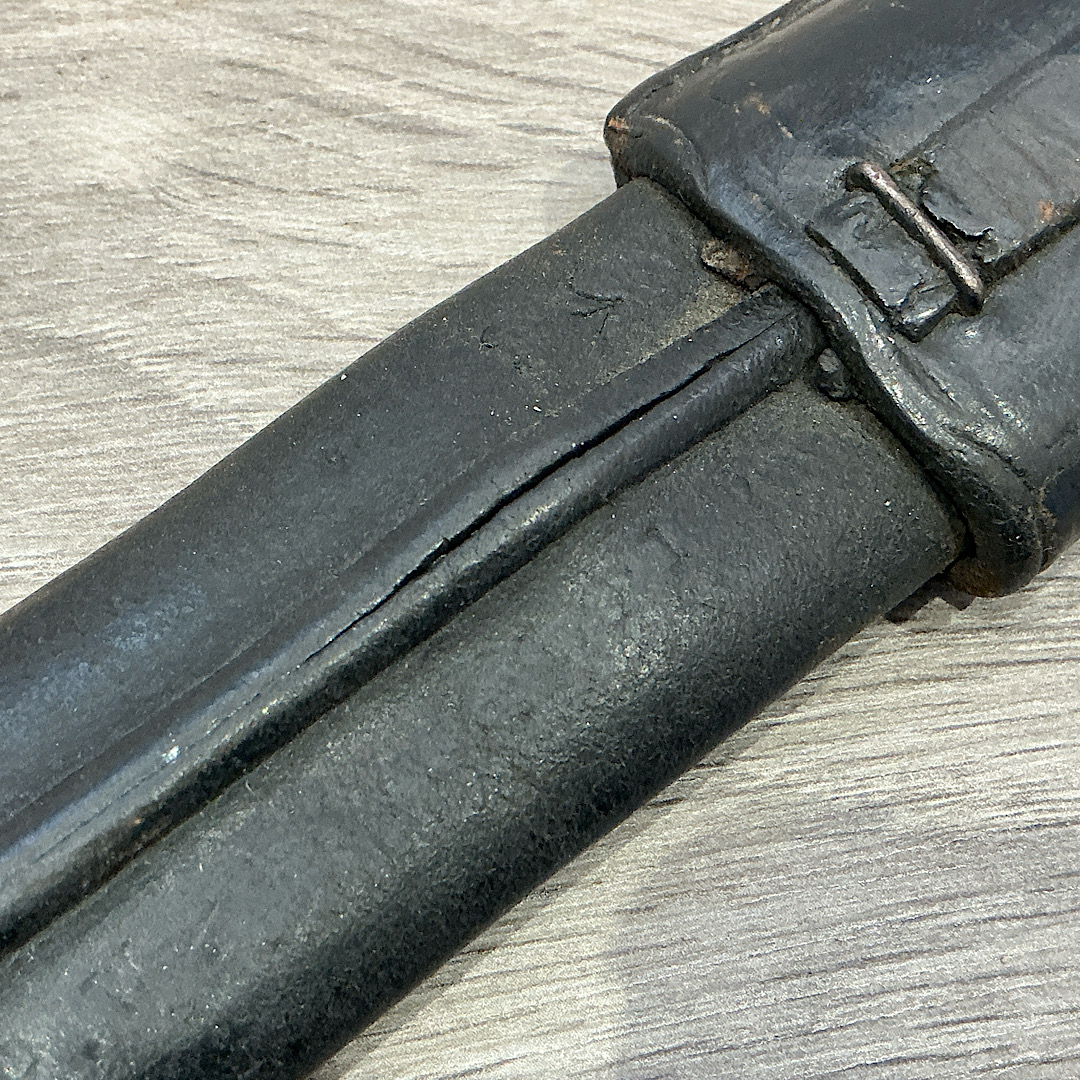 1903 bayonet 3rd Cheshire unit marked in Indian manufactured scabbard - Image 7