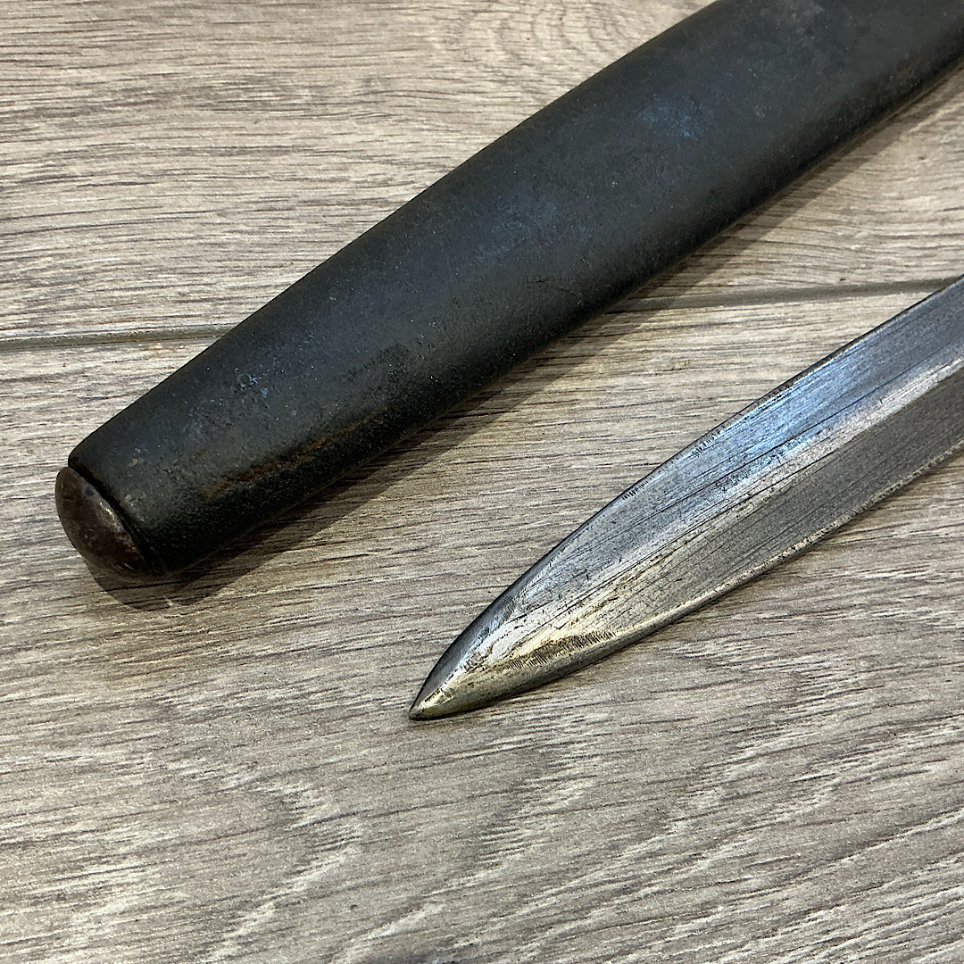 1903 bayonet 3rd Cheshire unit marked in Indian manufactured scabbard - Image 11