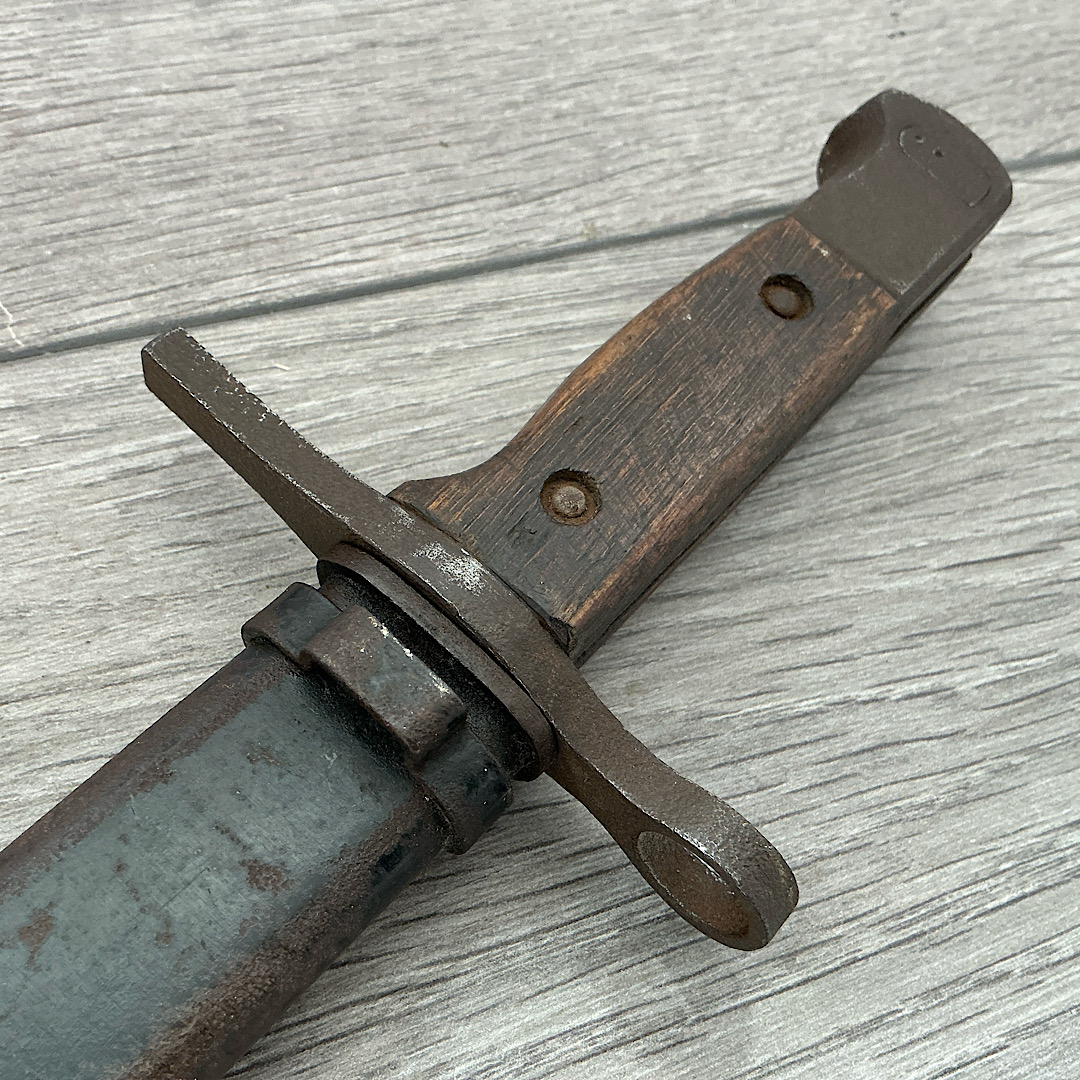 Japanese Arisaka type 30 bayonet Tokyo Arsenal stamp and Matsushita Kinzoku stamp - Image 3