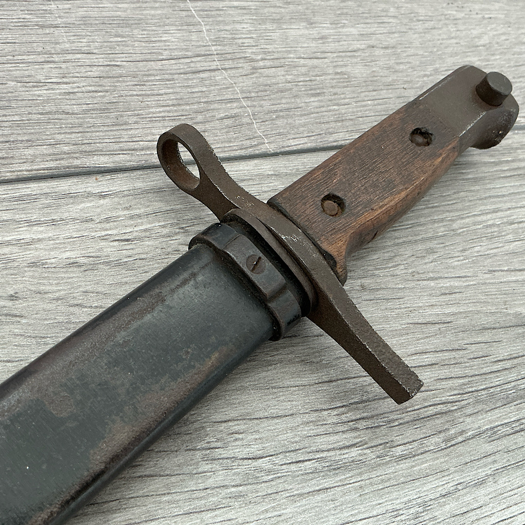 Japanese Arisaka type 30 bayonet Tokyo Arsenal stamp and Matsushita Kinzoku stamp - Image 6