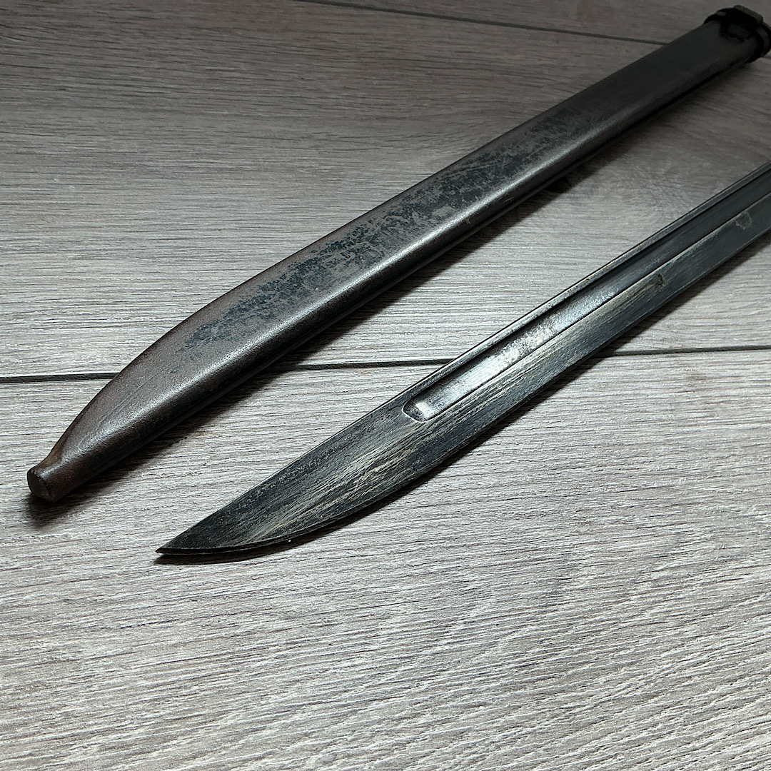 Japanese Arisaka type 30 bayonet Tokyo Arsenal stamp and Matsushita Kinzoku stamp - Image 13