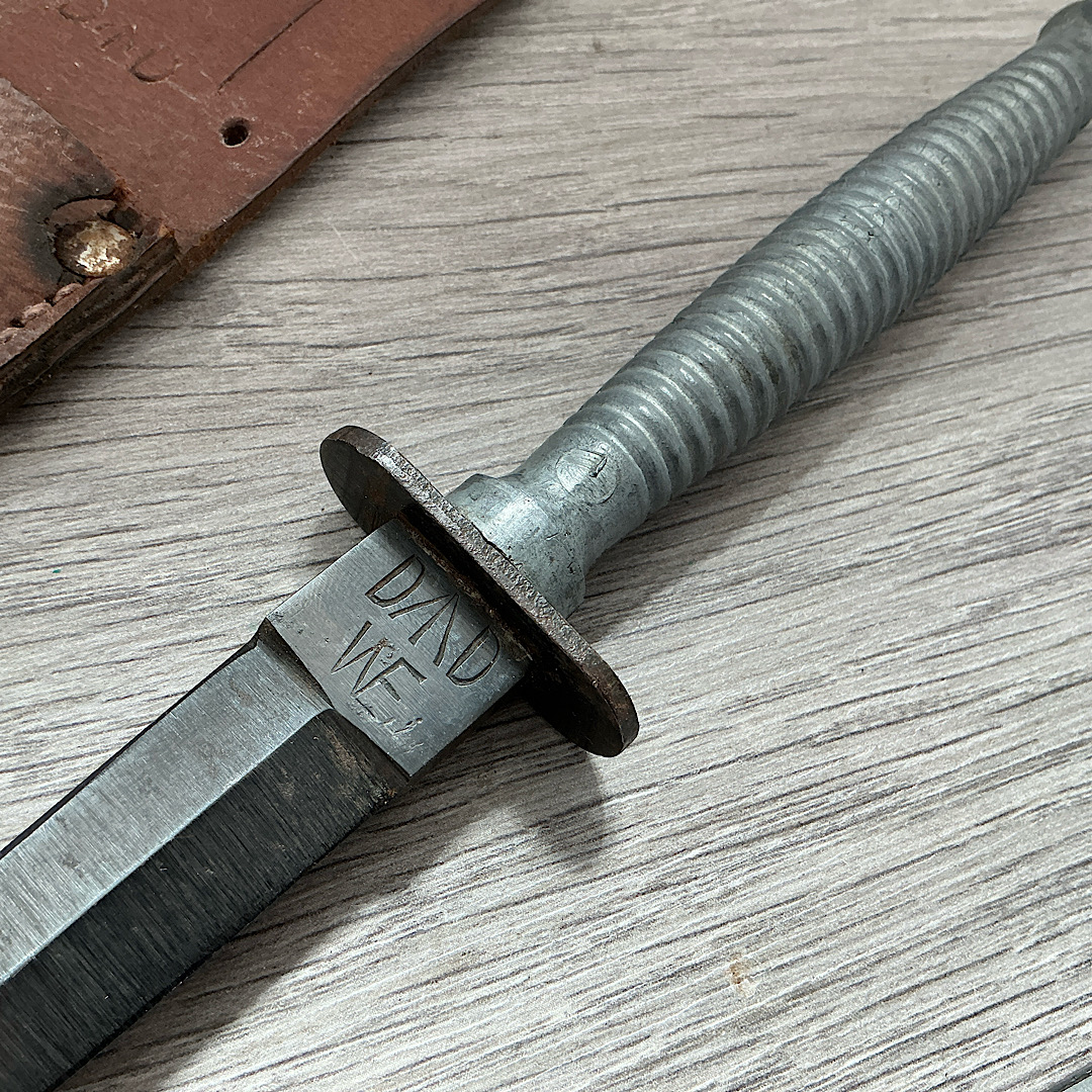Rare WW2 Australian F.S Style knife made by Whittingslowe with its original sheath - Image 13