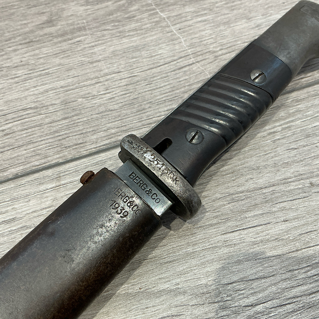 German Non matching numbers K98 Naval marked bayonet by Berg&Co 1939 dated - Image 8