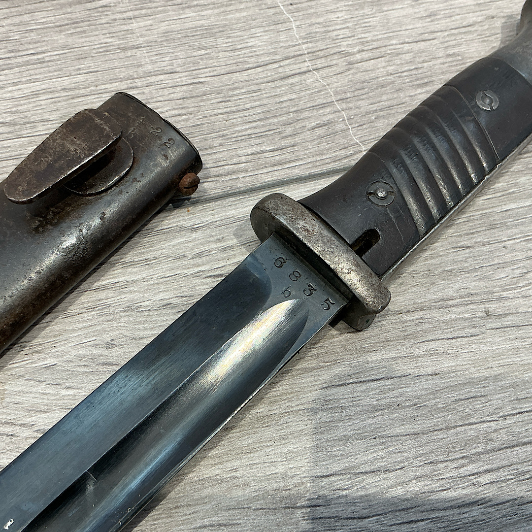German Non matching numbers K98 Naval marked bayonet by Berg&Co 1939 dated - Image 11