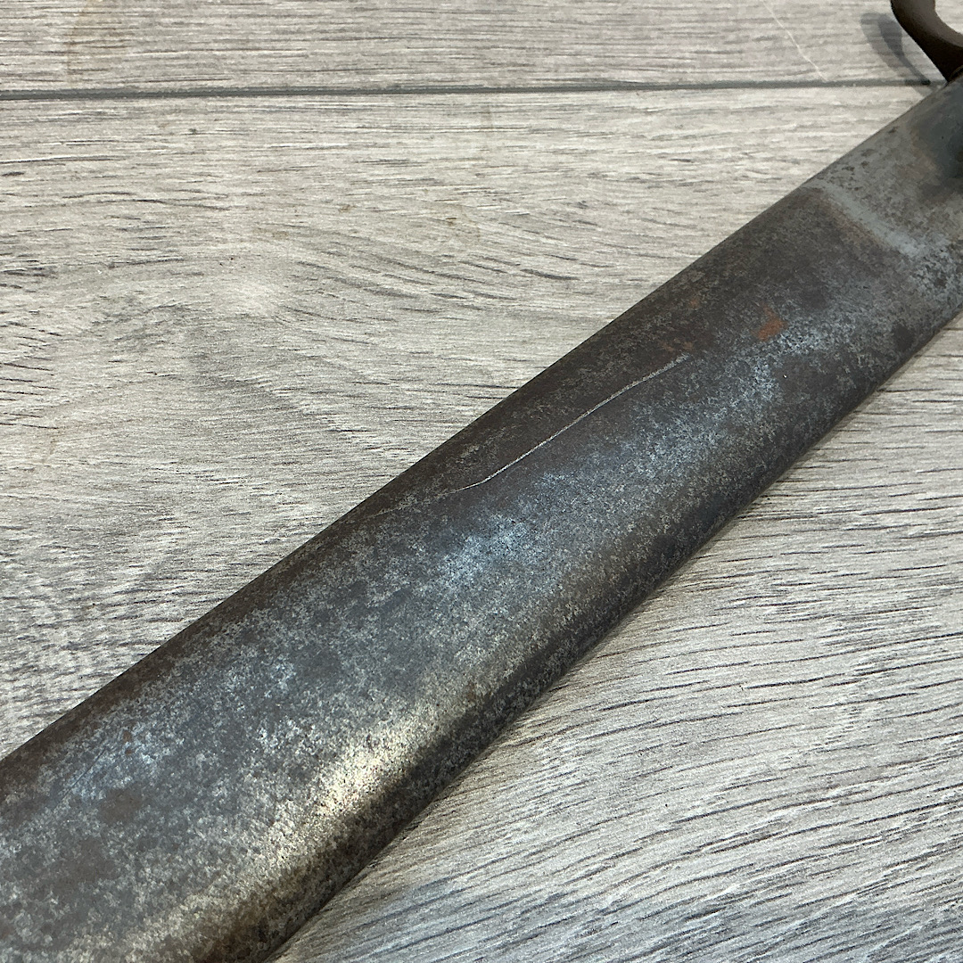 WW1 German 98/05 high ear butcher bayonet dated 1915 unit marked 131st Infantry Regiment by Weyersberg - Image 5