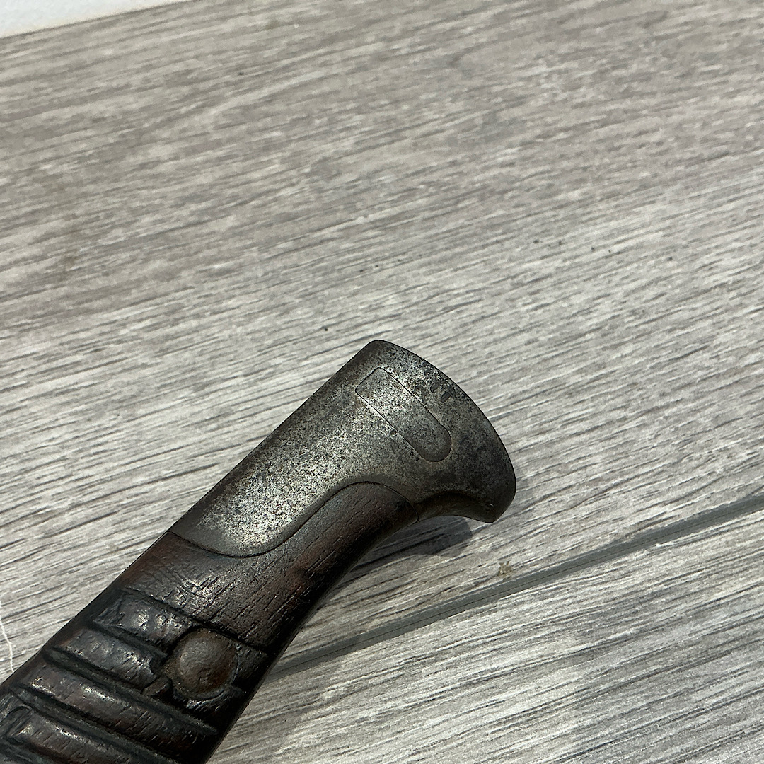 WW1 German 98/05 high ear butcher bayonet dated 1915 unit marked 131st Infantry Regiment by Weyersberg - Image 8