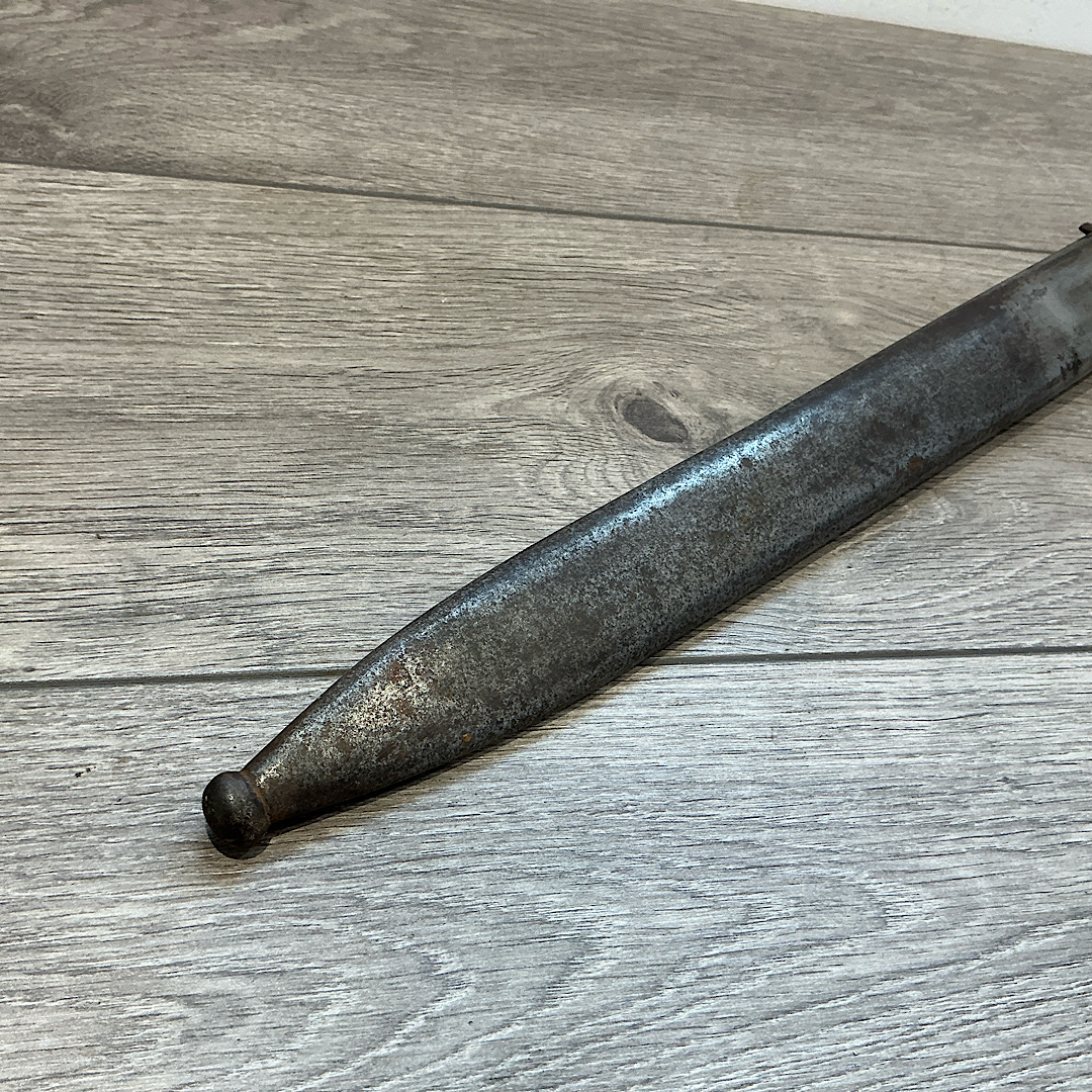 WW1 German 98/05 high ear butcher bayonet dated 1915 unit marked 131st Infantry Regiment by Weyersberg - Image 10