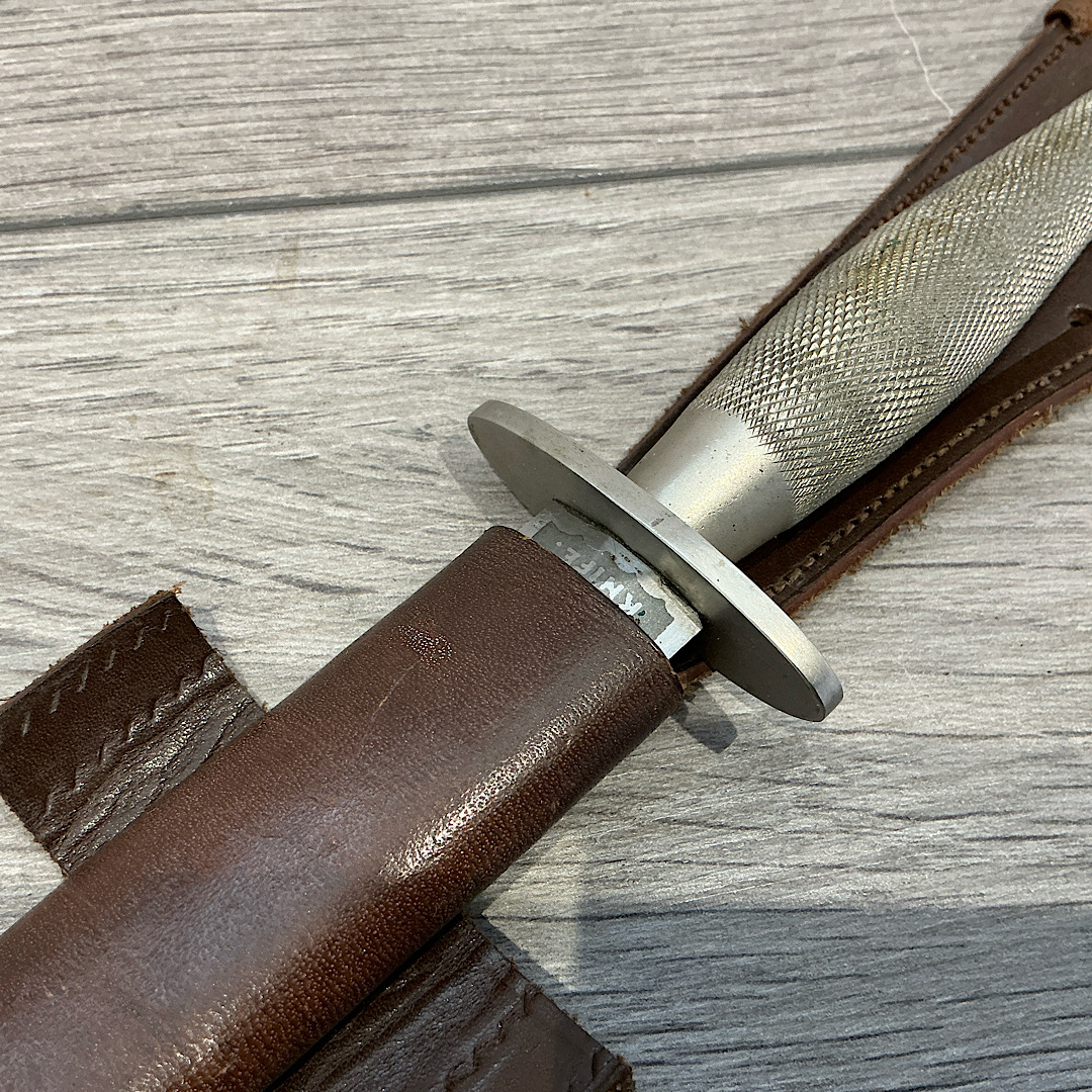 Rare 2nd Pattern Nickel Wilkinson Logo Fairbairn Sykes F.S knife in very nice condition - Image 4