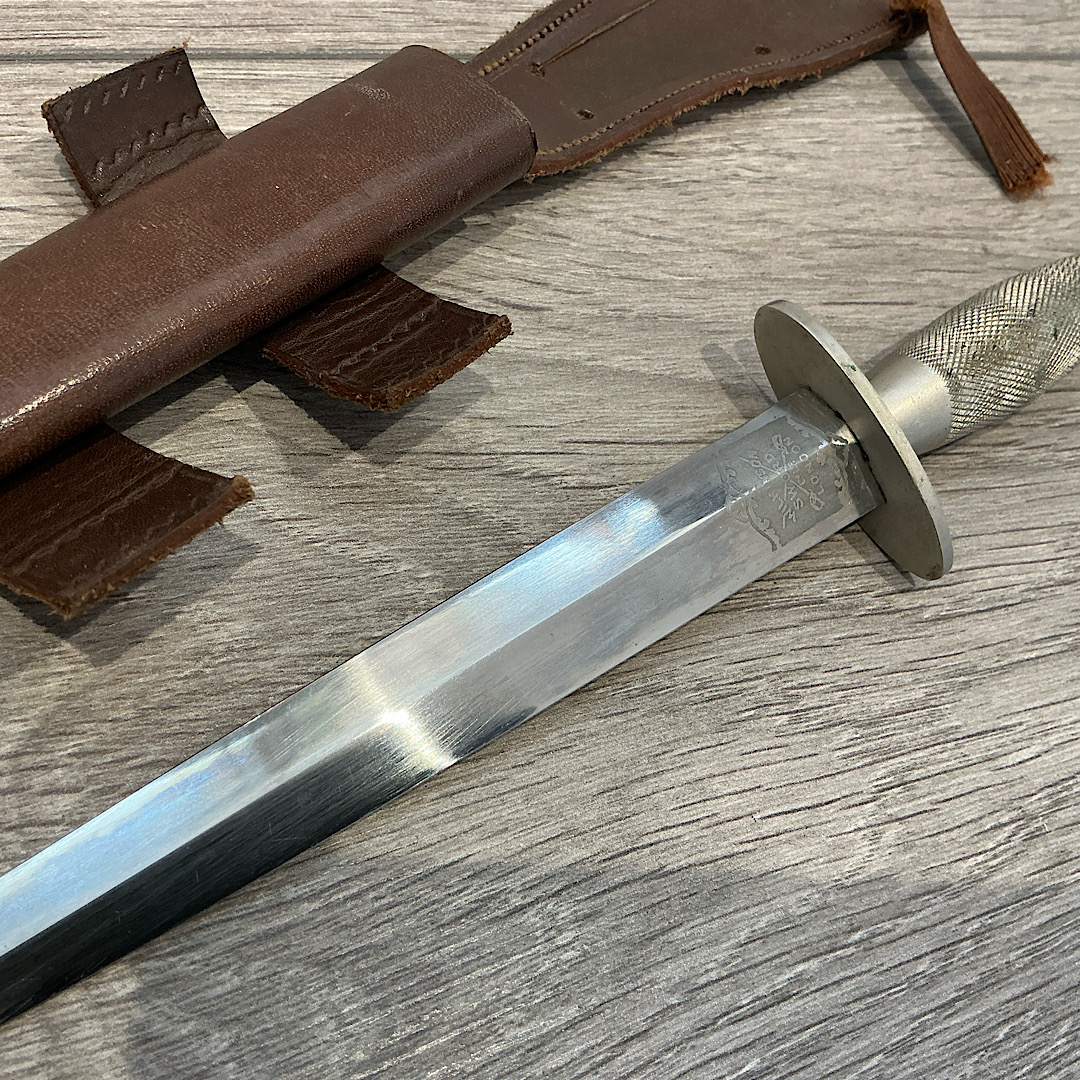 Rare 2nd Pattern Nickel Wilkinson Logo Fairbairn Sykes F.S knife in very nice condition - Image 16