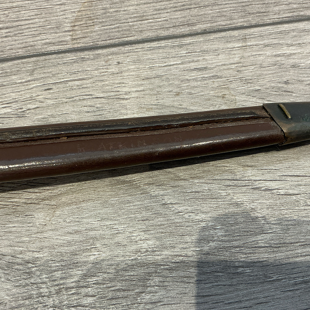 WW2 Second pattern B2 stamped Fairbairn Sykes F.S. Knife named R Atkinson - Image 9
