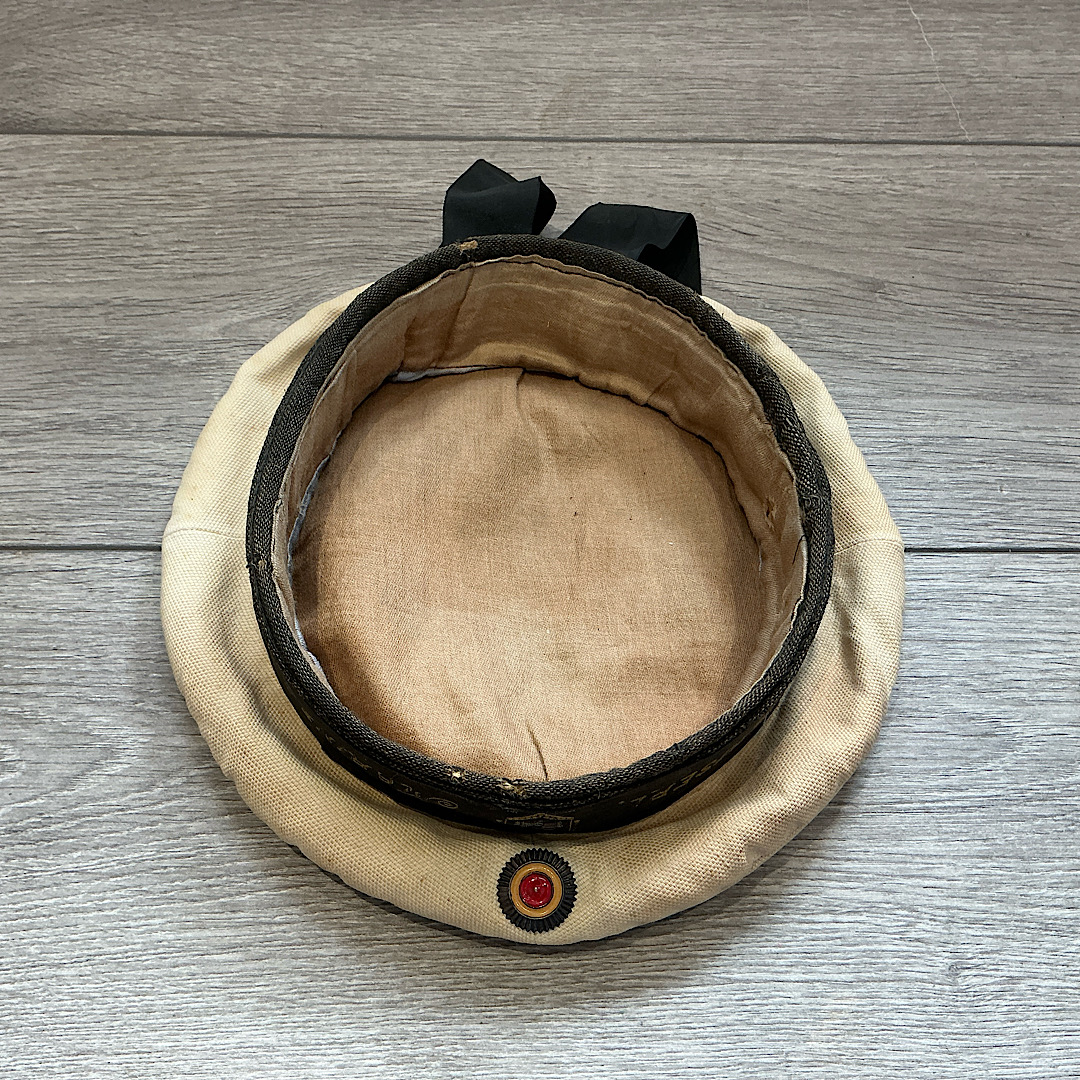 WW1 Imperial German sailors cap Tellermutze Kaiserl Marine tally ribbon - Image 5